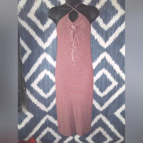 red and white horizontal striped dress Striped Shirt Dress Red And White Striped Dress Outfit Masha Mini Dress In Red  And White Stripe Jersey Crew Neck